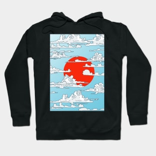 Japan rishing sun Hoodie